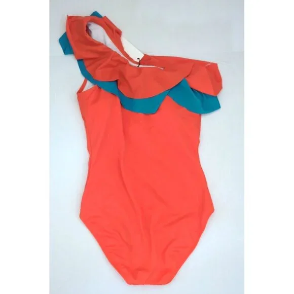 Hermoza Women's Orange Katie One-Piece Swimsuit Size 12 - New - Picture 3 of 3